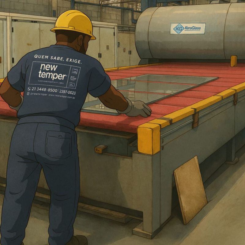 Fábrica NewTemper - Processo de fabricação de vidros temperados